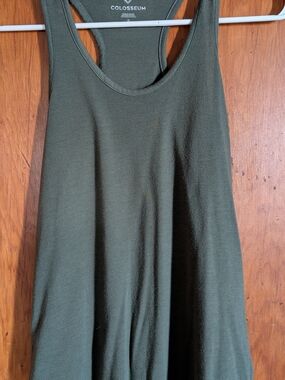 Colosseum Olive Green Racerback Tank Top
